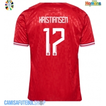 Camisa de time de futebol Dinamarca Victor Kristiansen #17 Replicas 1º Equipamento Europeu 2024 Manga Curta